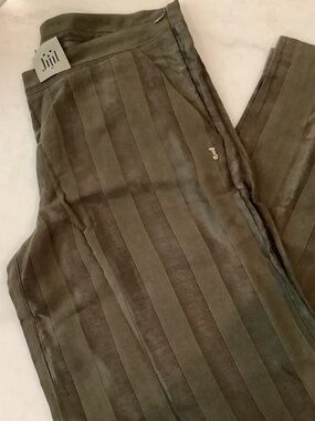 Jijil Olive Corduroy Women’s Striped Trousers, Brand New
